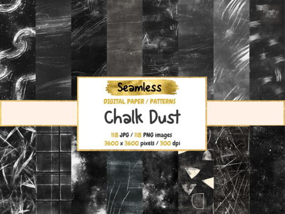 Chalk Dust Seamless Digital Paper: A Nostalgic Texture for Modern Design