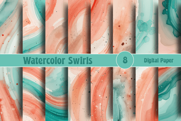 Evaluating Watercolor Swirls Digital Paper Patterns for Creative Projects