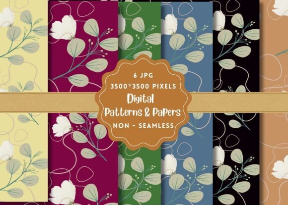 Garden Digital Paper Patterns