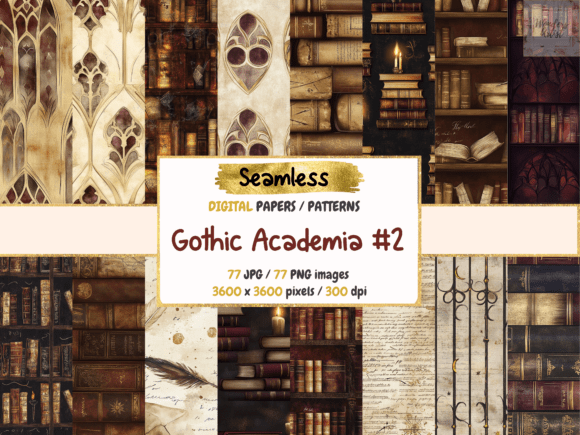 Gothic Academia 2 Digital Papers: Elevating Your Dark Aesthetic Projects