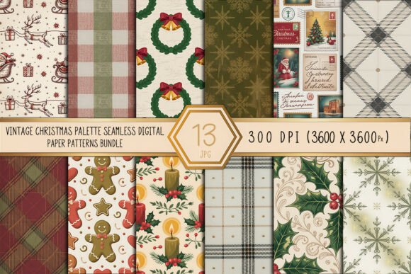 How the Vintage Christmas Palette Seamless Paper Elevates Creative Projects