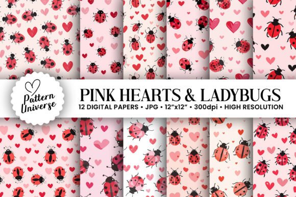 Ladybugs Hearts Digital Papers: A Strategic Resource for Creative Professionals and Craft Enthusiasts