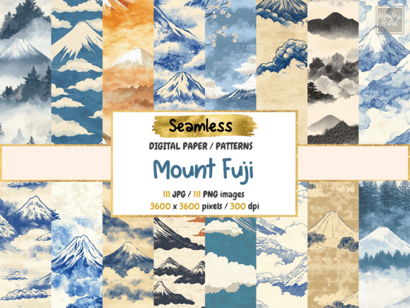 Mount Fuji Seamless Digital Paper: A Versatile Tool for Creative Expression