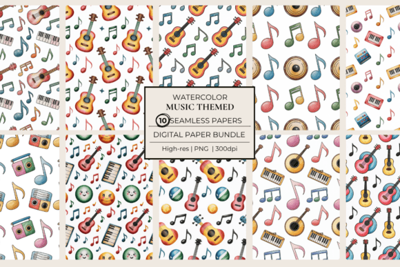 Music-Themed Seamless Papers: Strategic Design Tools for Creative and Professional Projects