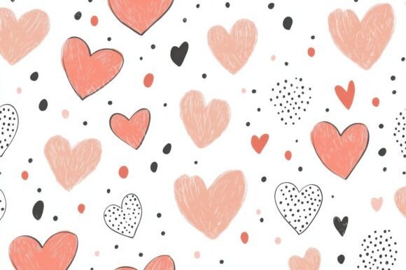 Playful and Colorful Heart Patterns