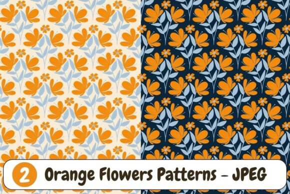 The Art of Seamless Design: Elevating Your Projects with Hand-Drawn Orange Flower Patterns