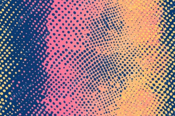 Vibrant Halftone Patterns Seamless: Elevating Visual Design with High-Resolution Abstract Art