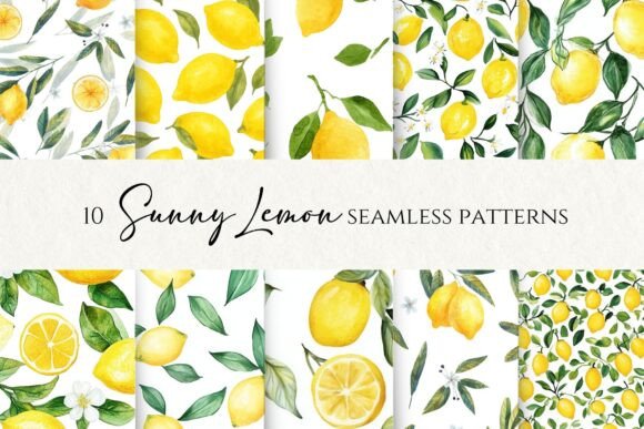 Watercolor Lemon Seamless Pattern: A Guide to Bright, Versatile Digital Design